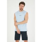 Süperlife Erkek Bisiklet Yaka Regular Fit Brooklyn Baskılı Tişört SPR22TS122 - Blue - XL