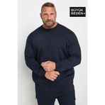 Superlife Erkek Büyük Beden Bisiklet Yaka ince Sweatshirt SPR24BSW56