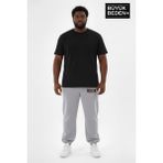 Superlife Erkek Büyük Beden Brooklyn 1970 Baskılı Paça Lastikli Jogger Ince Eşofman Altı SPR26BEA951-3 - 4XL - Gri Melanj