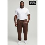 Superlife Erkek Büyük Beden Brooklyn 1970 Baskılı Paça Lastikli Jogger Ince Eşofman Altı SPR26BEA951-3 - 5XL - Kahverengi