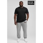 Superlife Erkek Büyük Beden Brooklyn 1970 Baskılı Paça Lastikli Jogger Ince Eşofman Altı SPR26BEA951-3 - 6XL - 07G-Gri