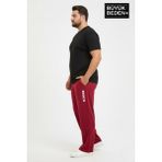 Superlife Erkek Büyük Beden Brooklyn Baskılı Rahat Kesim Lastikli Bel Paça Reçme Eşofman Altı SPR26EA952-2 - 3XL - Bordo