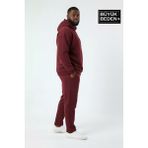 Superlife Erkek Büyük Beden Kapşonlu Ince Sweatshirt SPR24BSW57 - 476-Bordo - 6XL