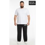 Superlife Erkek Büyük Beden New York Baskılı Rahat Kesim Lastikli Bel Paça Reçme Eşofman Altı SPR26EA952-5 - 3XL - Black