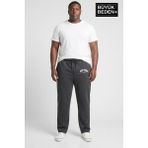 Superlife Erkek Büyük Beden New York Baskılı Rahat Kesim Paça Reçme Ince Eşofman Altı SPR26EA952-5 - 5XL - Antrasit