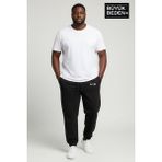 Superlife Erkek Büyük Beden Paça Lastikli İnce Eşofman Altı Pamuklu Malzeme ile Rahat Kalıp - 3XL - Black