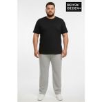 Superlife Erkek Büyük Beden Rahat Kalıp, Lastikli Bel, Paça Reçmeli Eşofman Altı SPR26BEA952 - 4XL - 07G-Gri