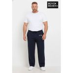 Superlife Erkek Büyük Beden Rahat Kesim Paça Reçme Ar Baskılı Beli Lastikli Eşofman Altı SPR26EA952-1 - 3XL - Navy