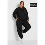 Superlife Kadın Büyük Beden Bisiklet Yaka İnce Sweatshirt SPR24BSWK56
