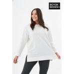 Superlife Kadın Tunik Büyük Beden ince Sweatshırt SPR26BTK990