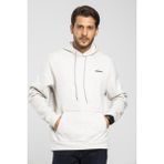 Süperlife Kapşonlu Uzun Kollu Baskılı Dar Kalıp Ince Erkek Sweatshirt Spr 2019K61 - Ecru - M