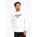 Superlife Süperlife Erkek Bisiklet Yaka Regular Fit Tokyo Basklı Ince Sweatshirt Spr22sw134