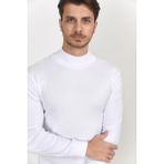 Süperlife Yarım Balıkcı Uzun Kollu Dar Kalıp Ince Erkek Sweatshirt Spr 2019K20 - Antrasit - XL