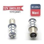 Superlight Stop Ampulü Çakarlı Mavi 18 LED Adet