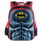 Superman Batman Çocuk Karikatür Okul Çantası Anaokulu Ilkokul Öğrencileri Sırt Çantası - Siyah
