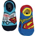 Superman Erkek Çocuk 2'li Babet Çorap 2-12 Yaş Standart - 4 - 5 Yaş