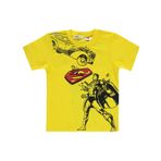 Süperman Erkek Çocuk Tişört 2-5 Yaş Sarı