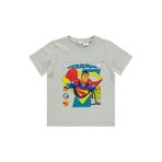 SUPERMAN Erkek Çocuk Tişört 6-9 Yaş Saks, 8-9 Yaş, 18958049225S1, Açık Gri, Erkek Çocuk