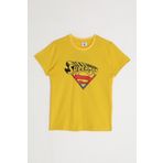 Superman L1581-2 Açık Sarı Erkek Çocuk T-Shirt
