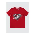 Superman Logolu 6-9 Yaş Tişört - Kırmızı