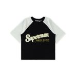 Superman Süperman Baskılı 10-13 Yaş Tişört - Siyah 11-12 Yaş