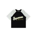 Superman Süperman Baskılı 10-13 Yaş Tişört - Siyah