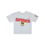 Superman Süperman Baskılı 6-9 Yaş Tişört - Beyaz 6-7 Yaş