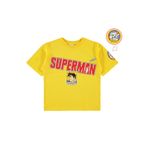 Superman Süperman Baskılı 6-9 Yaş Tişört - Sarı