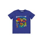 Superman Süperman Can Fly Baskılı 6-9 Yaş Tişört - Mavi