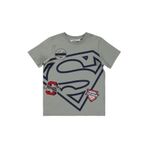 Superman Süperman Logolu 10-13 Yaş Tişört - Gri