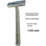 Supermax Banyo Jileti Body Tıraş Bıçağı 5'li 200 Poşet = 1.000 Adet