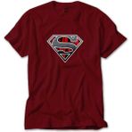 Supermn Dark Legend Kırmızı Tişört Liyada - 2XL