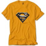 Supermn Logo Sarı Tişört Liyada - 5XL