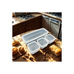 SUPERPUP 4 PARÇA Kahvaltı piknik erzak buzdolabı saklama kabı 1,2 lt + 250ml x 3