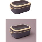 SUPERPUP Yemek Kabı Lunch Box Mavi Diyet Beslenme Kutusu Saklama Kabı Çatal Kaşıklı Sefer Tası