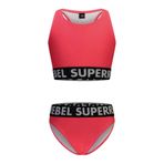 SuperRebel Super Rebel Kız Çocuk Bikini Takım, M - 12 Yaş, 5003303252, Kırmızı, Kız Çocuklar