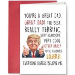 SuperShunhu Babanız için Komik Trump Doğum Günü Kartı, Erkekler İçin Harika Baba Kartı, Kız Evlattan Babalar Günü Hediyesi