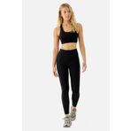 Superstacy Daisy Yüksek Bel Lazer Kesim Siyah Spor Tayt