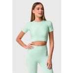 Superstacy Dikişsiz Yeşil Crop Top
