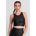 Superstacy Roise Damla Desenli Siyah Spor Bralet