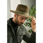 Superstorm Erkek Keçe Fedora Fötr Şapka camel