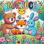 Supersüßes Malbuch mit bezaubernden Tierfiguren für Jugendliche und Kinder, 40 niedliche Bilder zum Ausmalen und Entspannen: Zum Fördern der Kreativität und Fantasie von kleinen und großen Künstlern