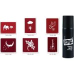 Supertrend Güvercin Gitar Spray Tattoo Geçici Sprey Dövme Seti - Siyah