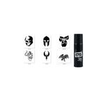 Supertrend Kartal Kaplan Spray Tattoo Geçici Siyah Sprey Dövme Seti