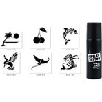 Supertrend Yunus Kiraz Spray Tattoo Geçici Sprey Dövme Seti - Siyah