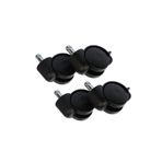 Supervac 50mm Sandalye Tekerleği, 11mm Pimli Geçme Teker, Frenli, 4'lü Set