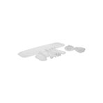 Supervac Alf BT-122 Steam Force Multi Buharlı Temizleyici ile Uyumlu Mop Bez Seti, Beyaz