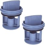 Supervac Bosch WGA142X0TR, WAT20480TR, WAW2856XTR, Profilo CMG120DTR ile Uyumlu Çamaşır Makinesi Pompa Filtre Kapağı 2'li - 00647920