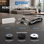 Supervac RS9034HM Robot Süpürge Aksesuar Seti; Arçelik, Beko, Grunding Ile Uyumlu Temizlik Paketi - 1 Adet