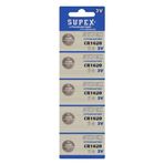 Supex CR1620 3V 5’li Lityum Pil